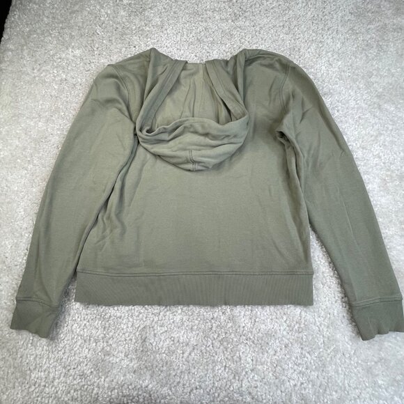 Pact Organic Cotton Sage Green Zip Up Hoodie FLAW - Picture 2 of 9